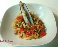 LINGUINE AI CANNOLICCHI ( interpretazione personale di padelle&dintorni)