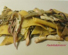 MALTAGLIATI CON CALAMARI E CARCIOFI