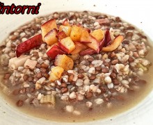 ZUPPA DI LENTICCHIE GRANO SARACENO E MELA ROSSA