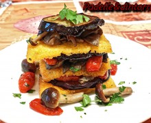 TORRETTA POLENTA FRITTA E MELANZANE