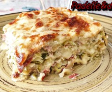 LASAGNE CON ZUCCHINE SPECK E PROVOLA AFFUMICATA ( Prima versione)